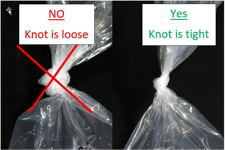 Knotting bag