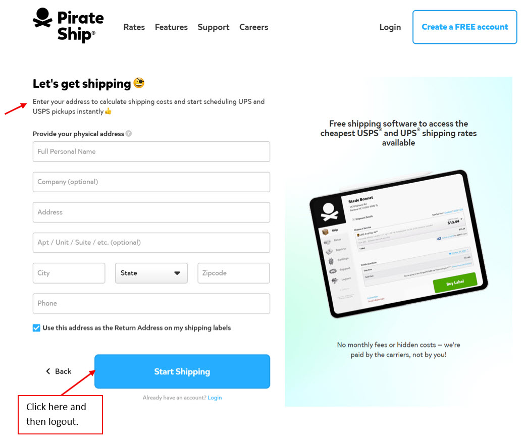 Create Label Step 2