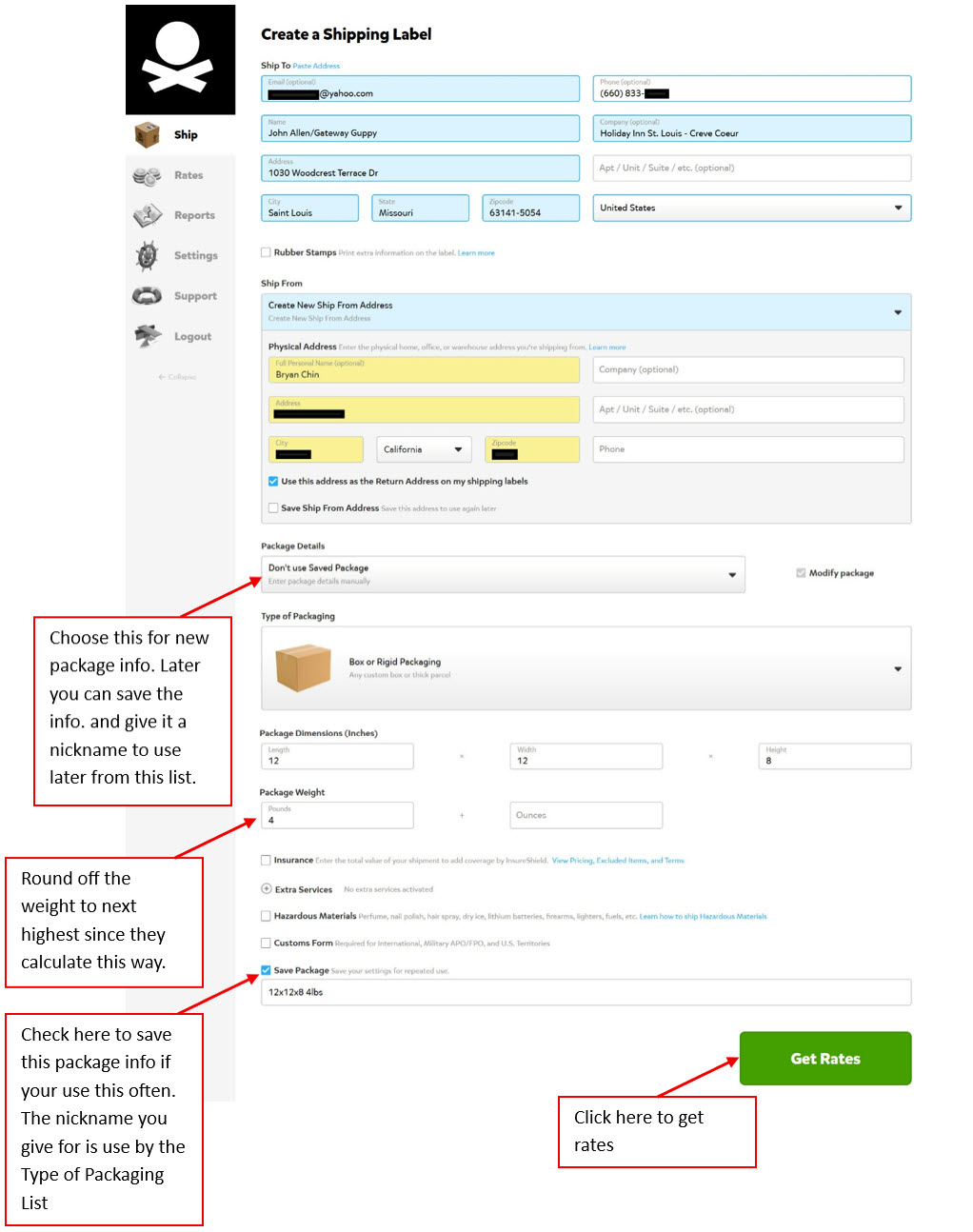 Create label step 5